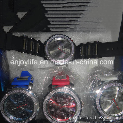 2014 Hot Sale Portable Weed Tobacco Grinder, Watch Style Zinc Teeth Herb Grinder